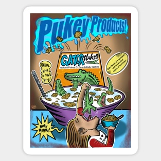 Pukey products 11 “Gator Flakes” Sticker